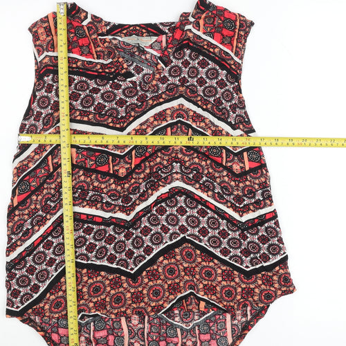 Dorothy Perkins Women’s Multicoloured Boho Sleeveless Tunic Blouse UK 12