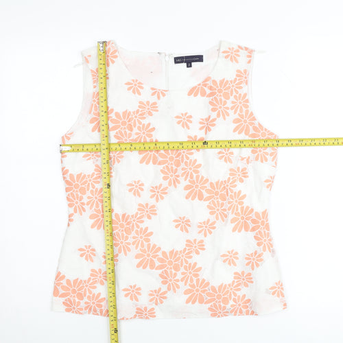 Marks and Spencer Women’s Multicoloured Floral Scoop Neck Sleeveless Petite Blouse Size 12