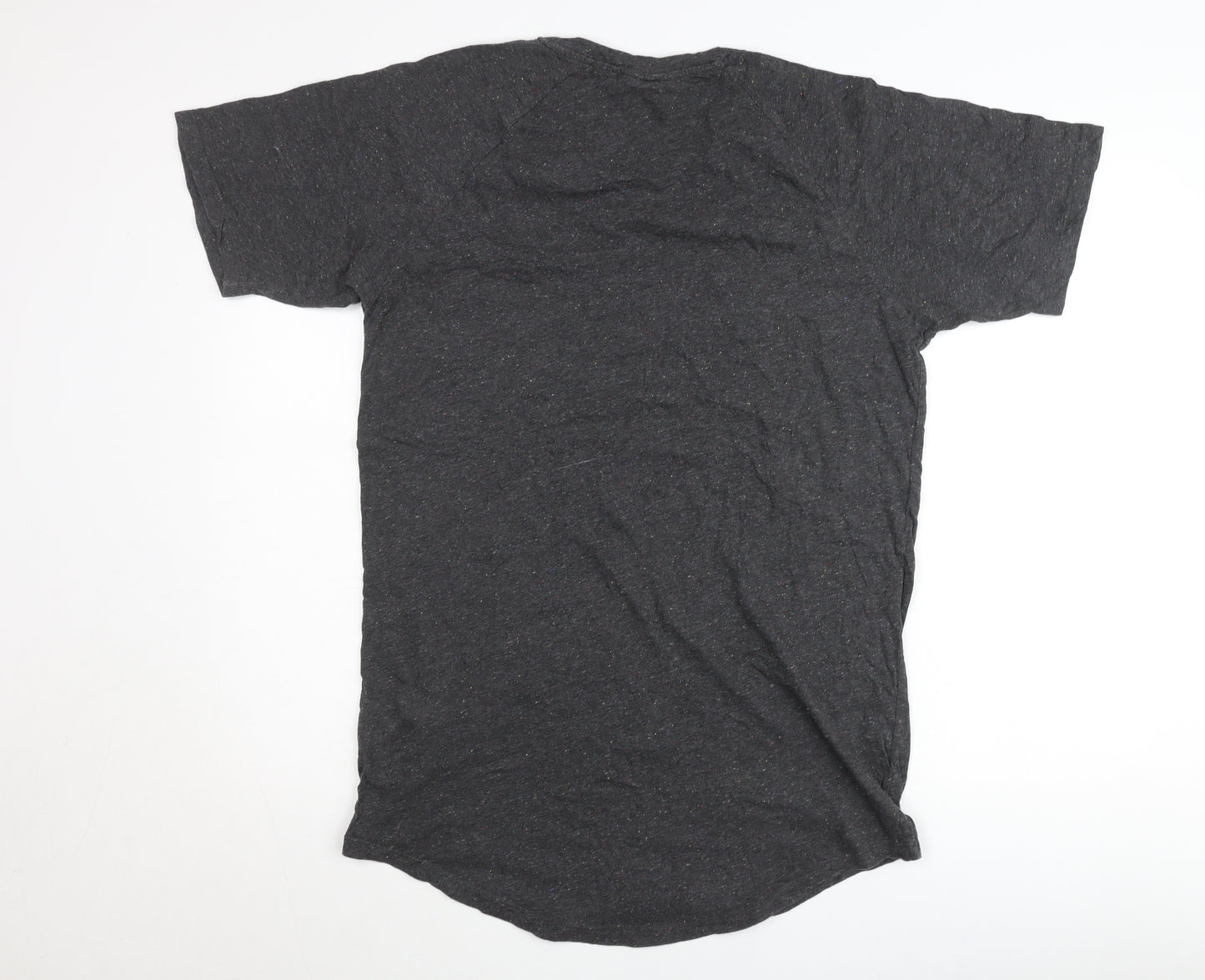Heart Breaker Womens Black L T-Shirt Crew Neck Short Sleeve