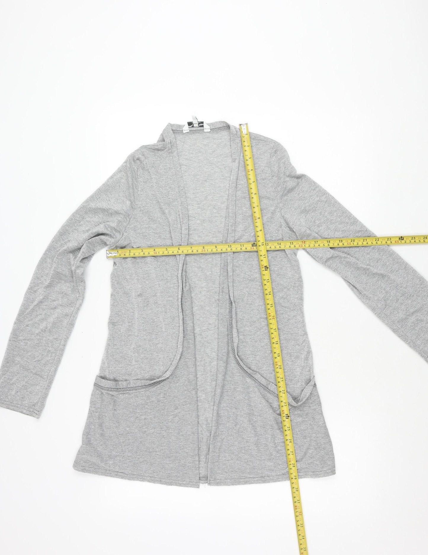 New Look Women’s Grey Long Sleeve Cardigan Size 16 Casual Workwear