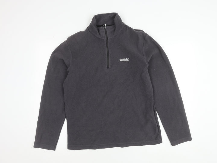Regatta Unisex Adults Grey Fleece Sweatshirt Pullover L 1/2 Zip