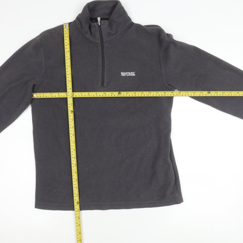 Regatta Unisex Adults Grey Fleece Sweatshirt Pullover L 1/2 Zip