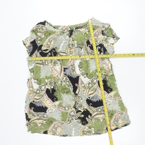 Evans Women’s Multicoloured Paisley Sleeveless Tunic Blouse UK 22