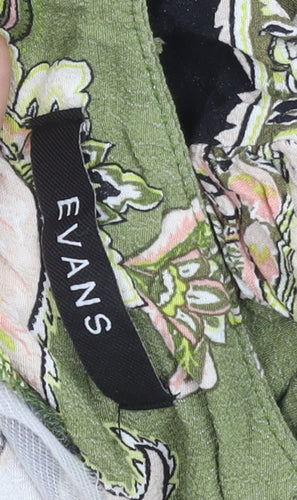 Evans Women’s Multicoloured Paisley Sleeveless Tunic Blouse UK 22