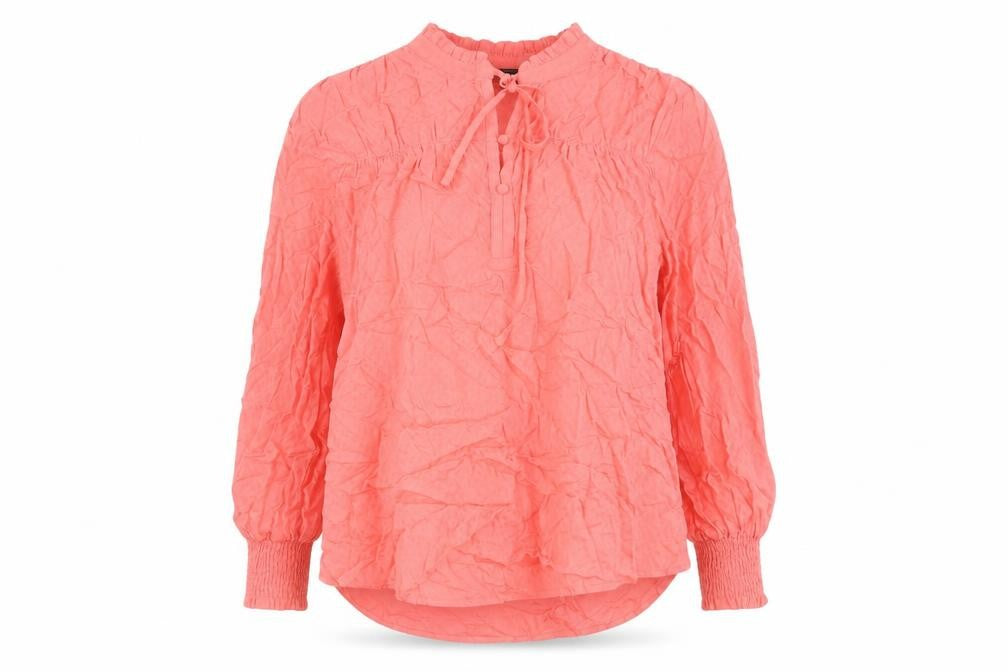 Marks and Spencer Women Pink Viscose Long Sleeve Tunic Blouse Size 6