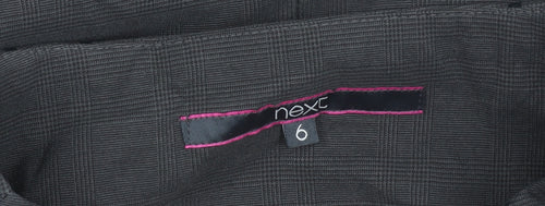 Next Women Black Size 6 Pencil Skirt Workwear Knee Length Pleated