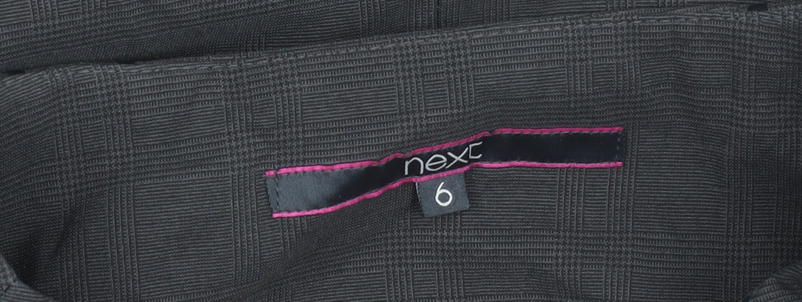 Next Women Black Size 6 Pencil Skirt Workwear Knee Length Pleated
