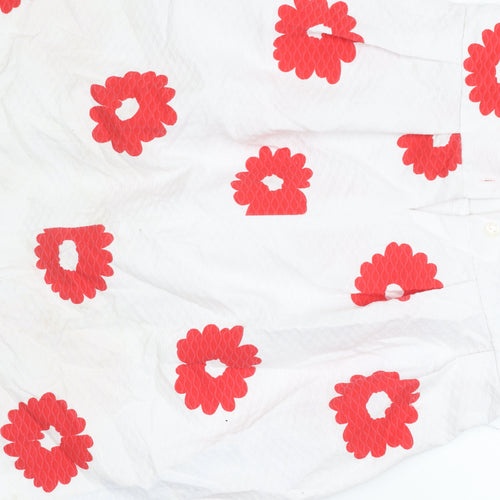 Baby Giro Girls White Red Floral A-Line Sleeveless Dress Size 5 Years