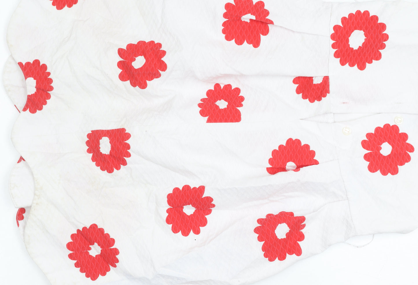 Baby Giro Girls White Red Floral A-Line Sleeveless Dress Size 5 Years