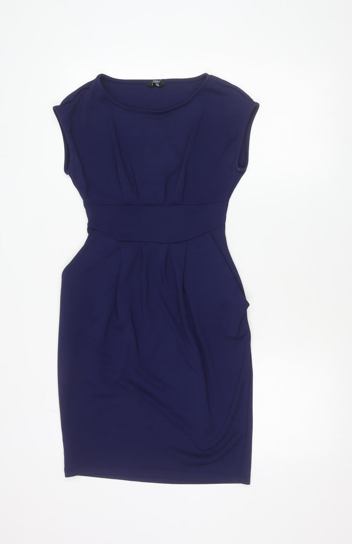 F&F Women’s Blue Size 10 Sheath Knee Length Dress