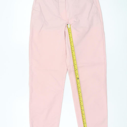 Marks and Spencer Women Pink Chino Trousers Size 6 Slim Fit Workwear