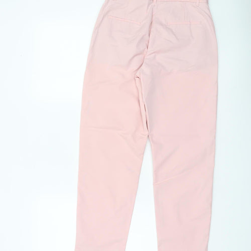 Marks and Spencer Women Pink Chino Trousers Size 6 Slim Fit Workwear