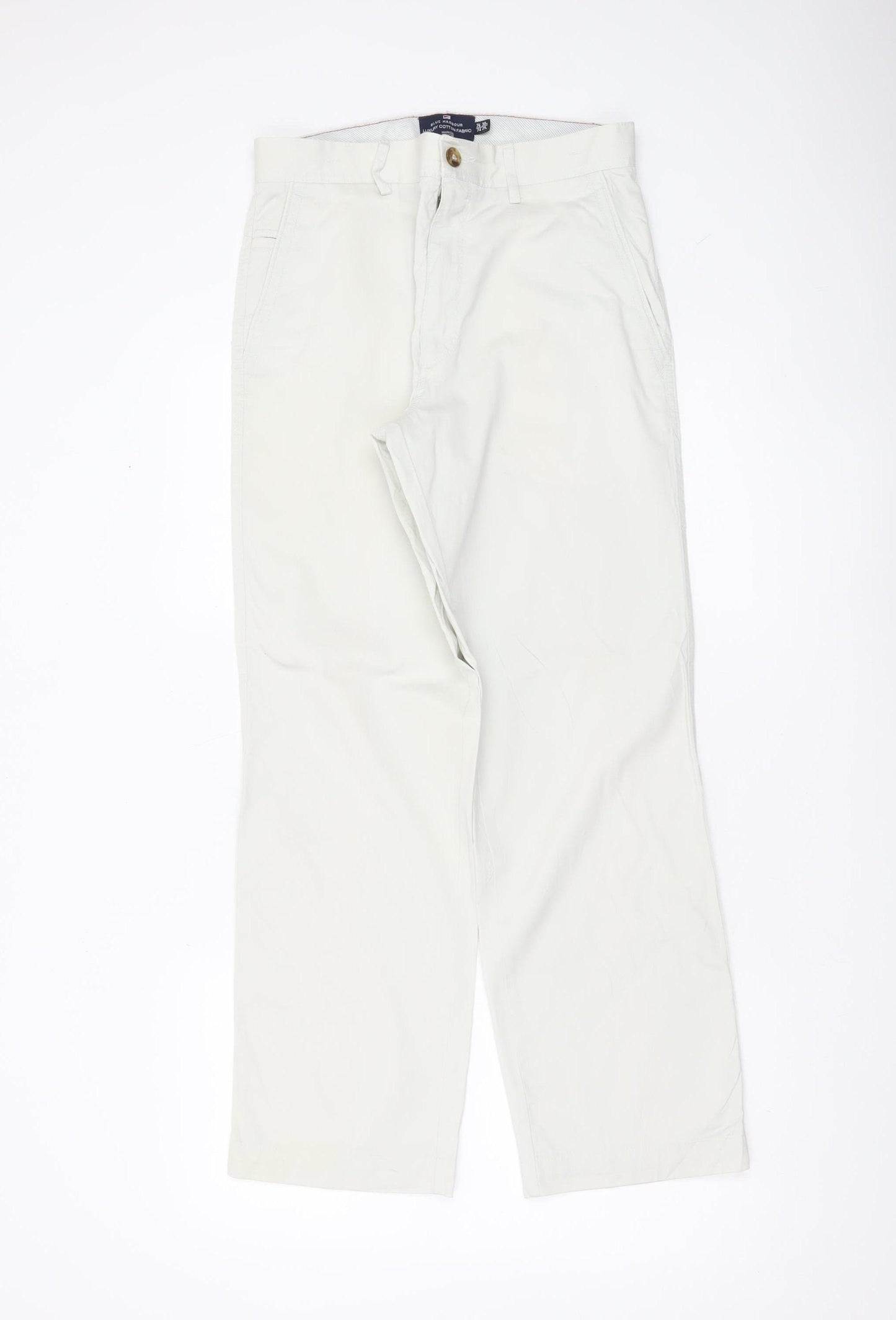 Marks and Spencer Men’s Beige Chino Trousers 30W 29L Cotton