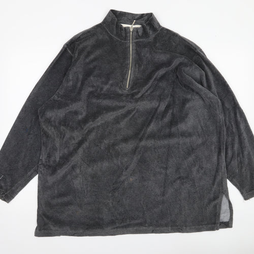 Elisabeth by Liz Claiborne Womens Grey Pullover Sweatshirt Size L