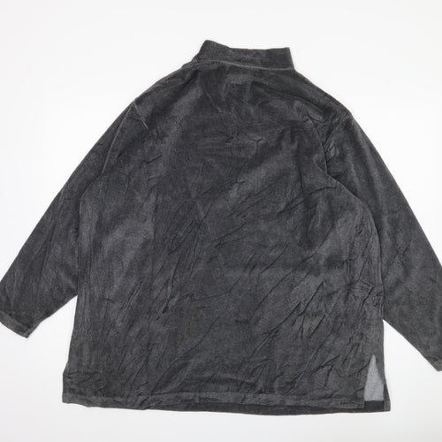 Elisabeth by Liz Claiborne Womens Grey Pullover Sweatshirt Size L