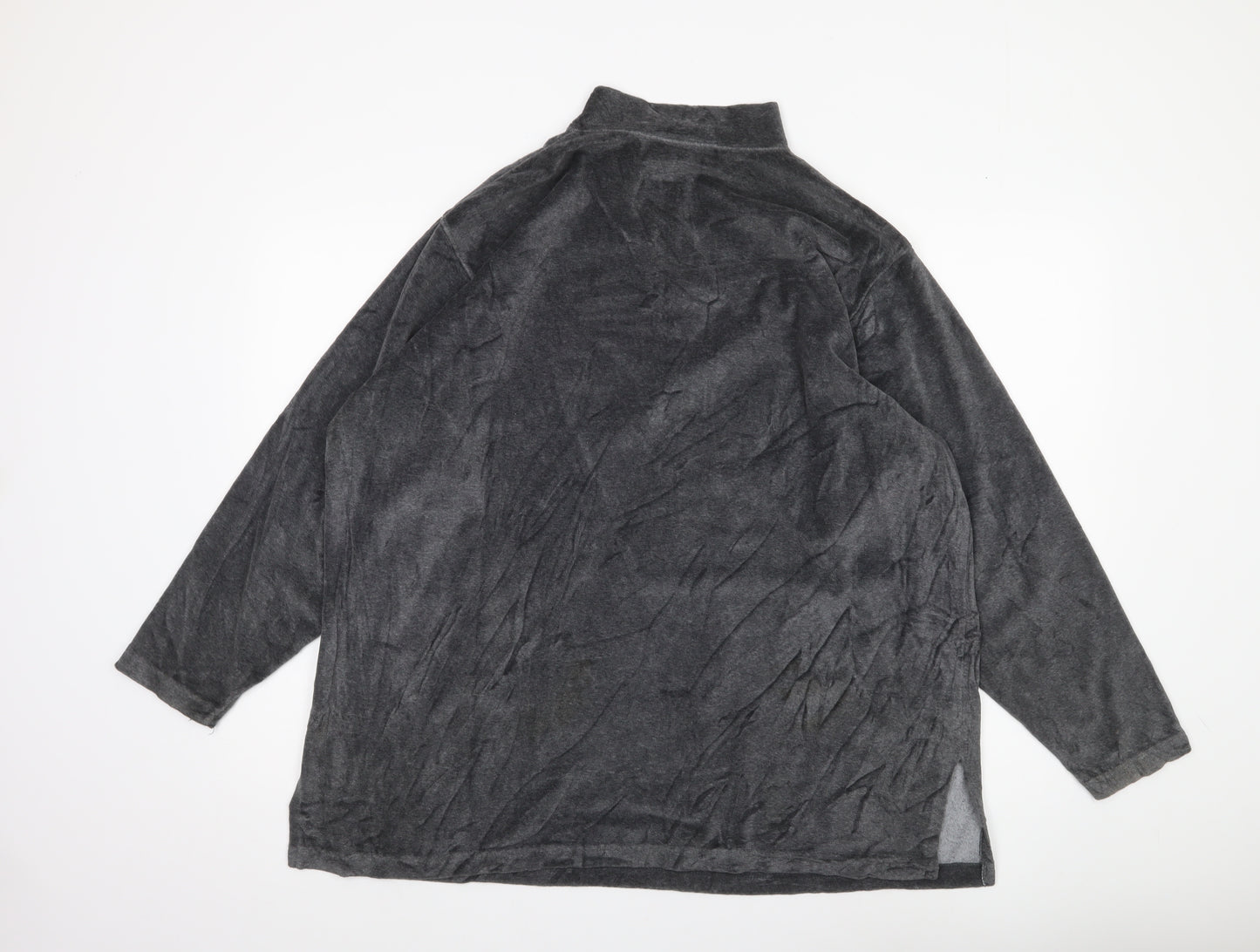 Elisabeth by Liz Claiborne Womens Grey Pullover Sweatshirt Size L