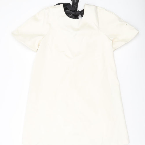Marks and Spencer Women’s Ivory Size 8 Short Sleeve Shift Dress