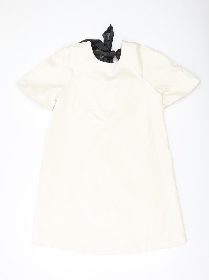 Marks and Spencer Women’s Ivory Size 8 Short Sleeve Shift Dress