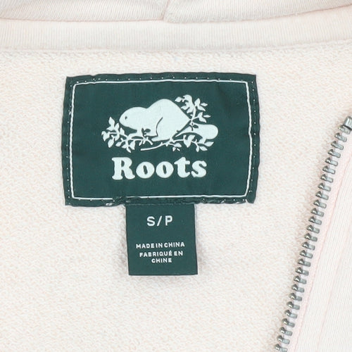 Roots Womens Pink S T-Shirt Hoodie Dress Casual Knee Length