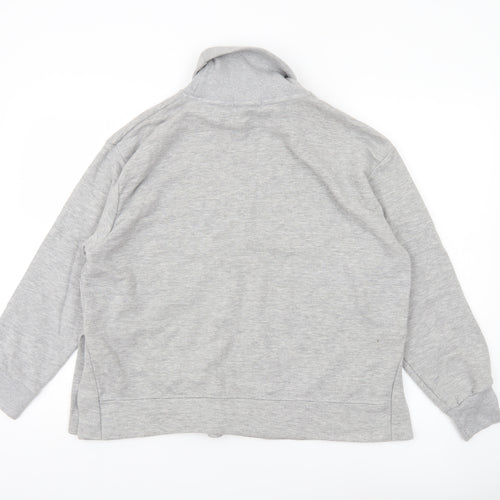PrettyLittleThing Women’s Grey Roll Neck Sweatshirt UK 8