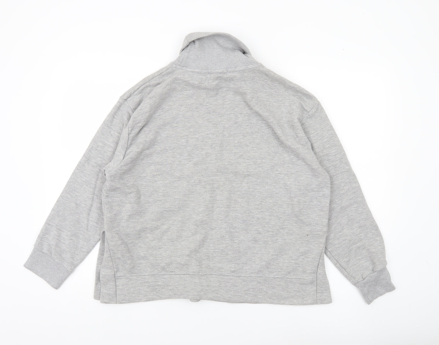 PrettyLittleThing Women’s Grey Roll Neck Sweatshirt UK 8