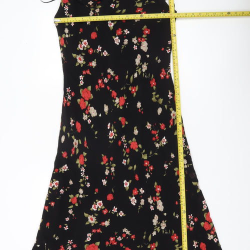 Evan-Picone Women’s Black Floral Off Shoulder Shift Dress Size 10