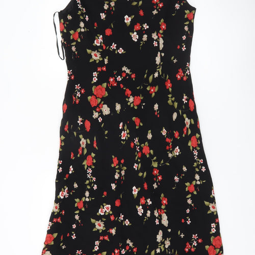 Evan-Picone Women’s Black Floral Off Shoulder Shift Dress Size 10