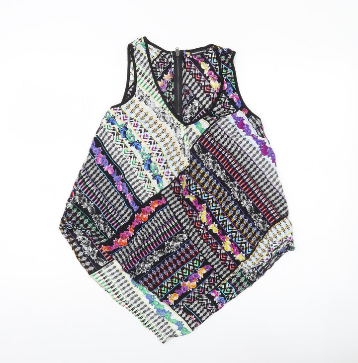 Warehouse Women’s Multicoloured Viscose Camisole Tank Top UK 8