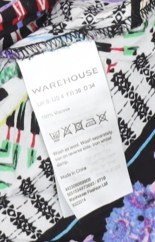 Warehouse Women’s Multicoloured Viscose Camisole Tank Top UK 8