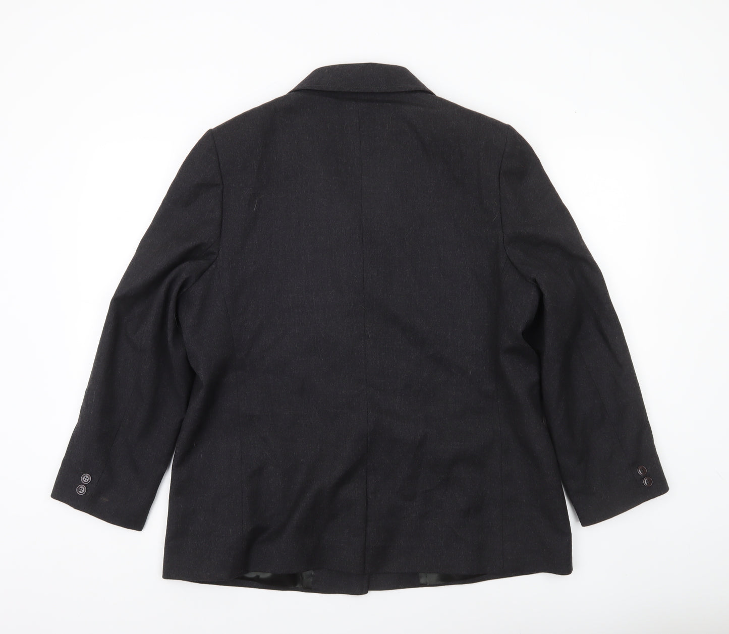 Next Women’s Black Petite Wool Blend Blazer UK 16 Workwear