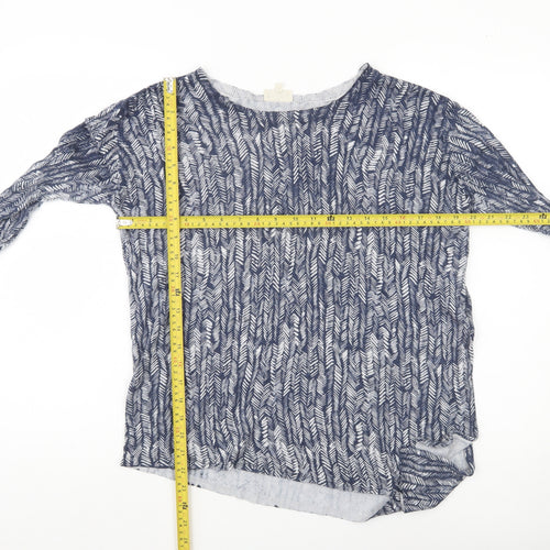 Linea Women’s Blue Boat Neck Lightweight Pullover Jumper Size M