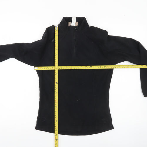 Decathlon Women’s Black Fleece Sweatshirt UK 12 Half Zip Long Sleeve