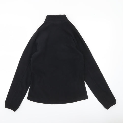 Decathlon Women’s Black Fleece Sweatshirt UK 12 Half Zip Long Sleeve