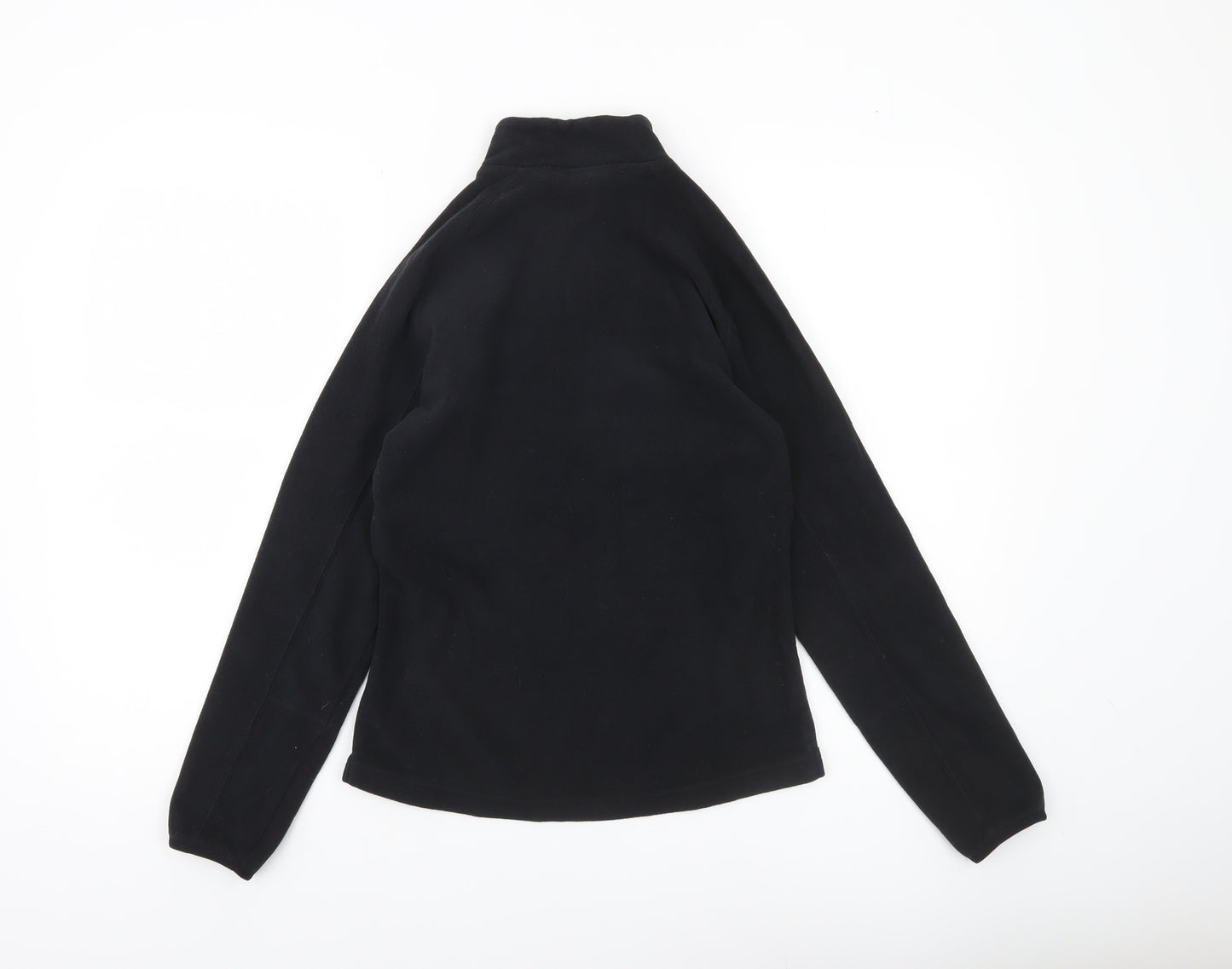 Decathlon Women’s Black Fleece Sweatshirt UK 12 Half Zip Long Sleeve