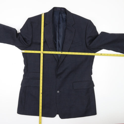 Hammond & Co Men’s Blue Wool Blend Blazer Jacket 44 Long Classic Fit