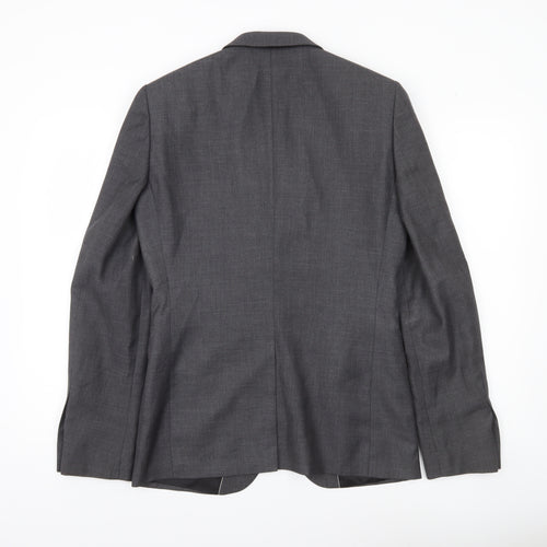 Burton Menswear Men's Grey Slim Fit 36L Blazer Jacket