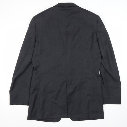 Marks and Spencer Men’s Charcoal Wool Suit Jacket 40 Chest Long