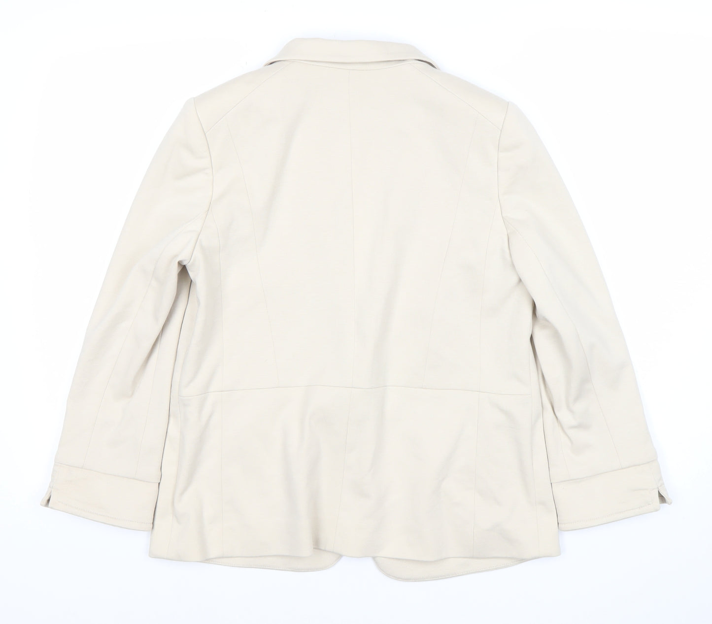 Wallis Women’s Beige Blazer Jacket Size 10 Regular Fit Workwear