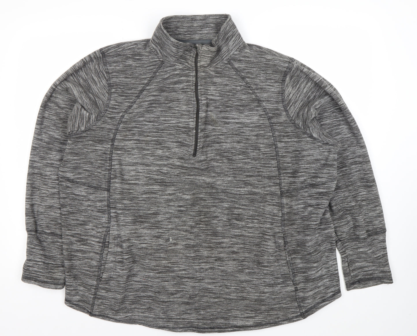 St John's Bay Womens Grey 2XL Pullover Sweatshirt Activewear