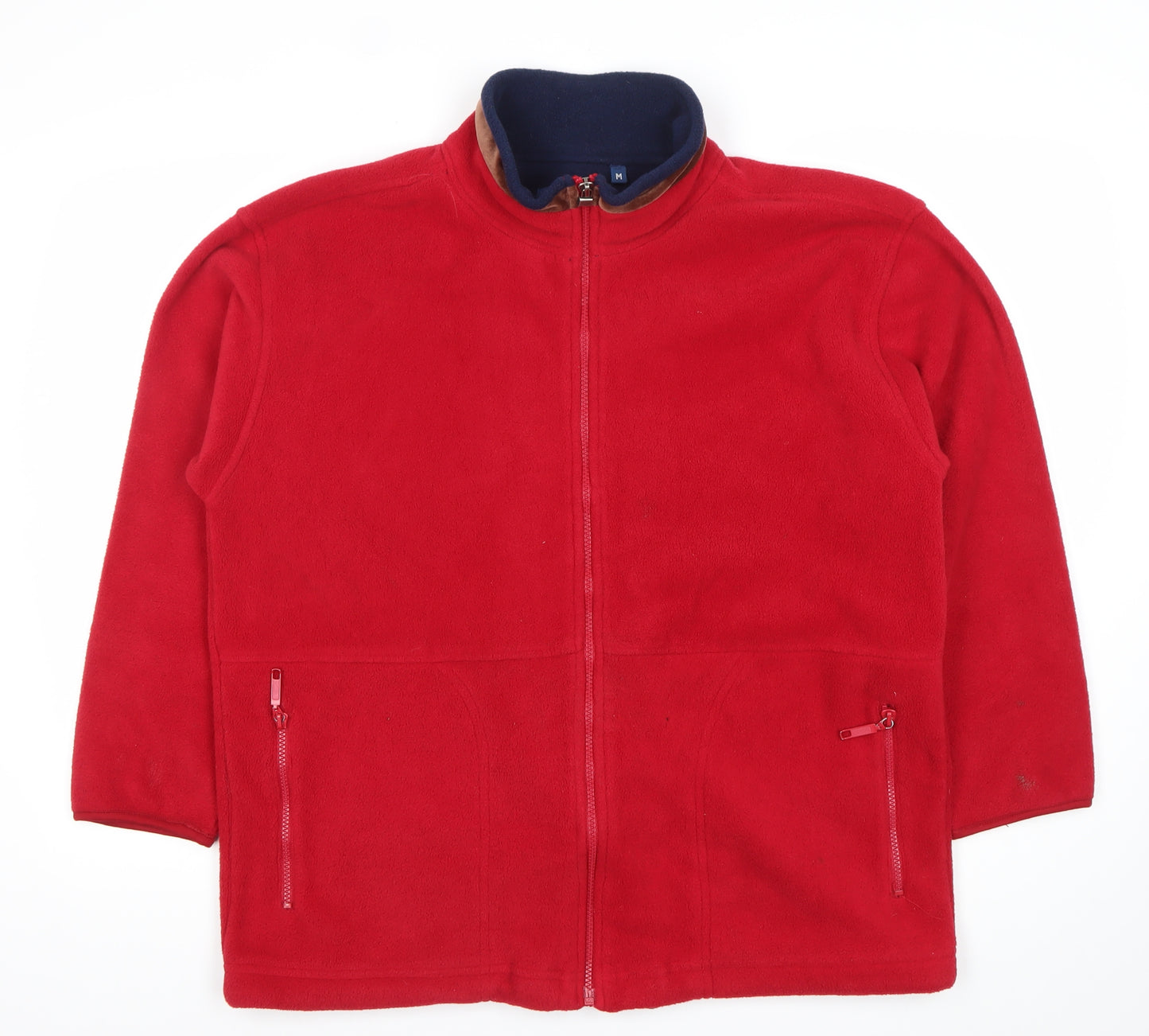 Hot Chilli Men Red Fleece Full Zip Jacket Size M Outdoor Hiking