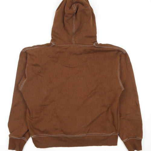 Zara Women’s Brown Pullover Hoodie Size S Cotton Blend