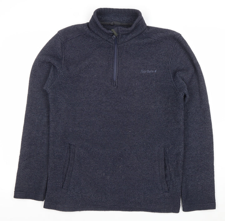Peter Storm Unisex Blue Small Pullover 1/2 Zip Sweatshirt