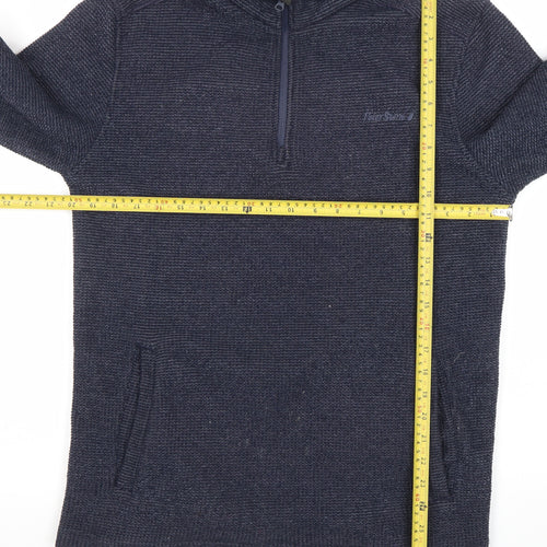 Peter Storm Unisex Blue Small Pullover 1/2 Zip Sweatshirt