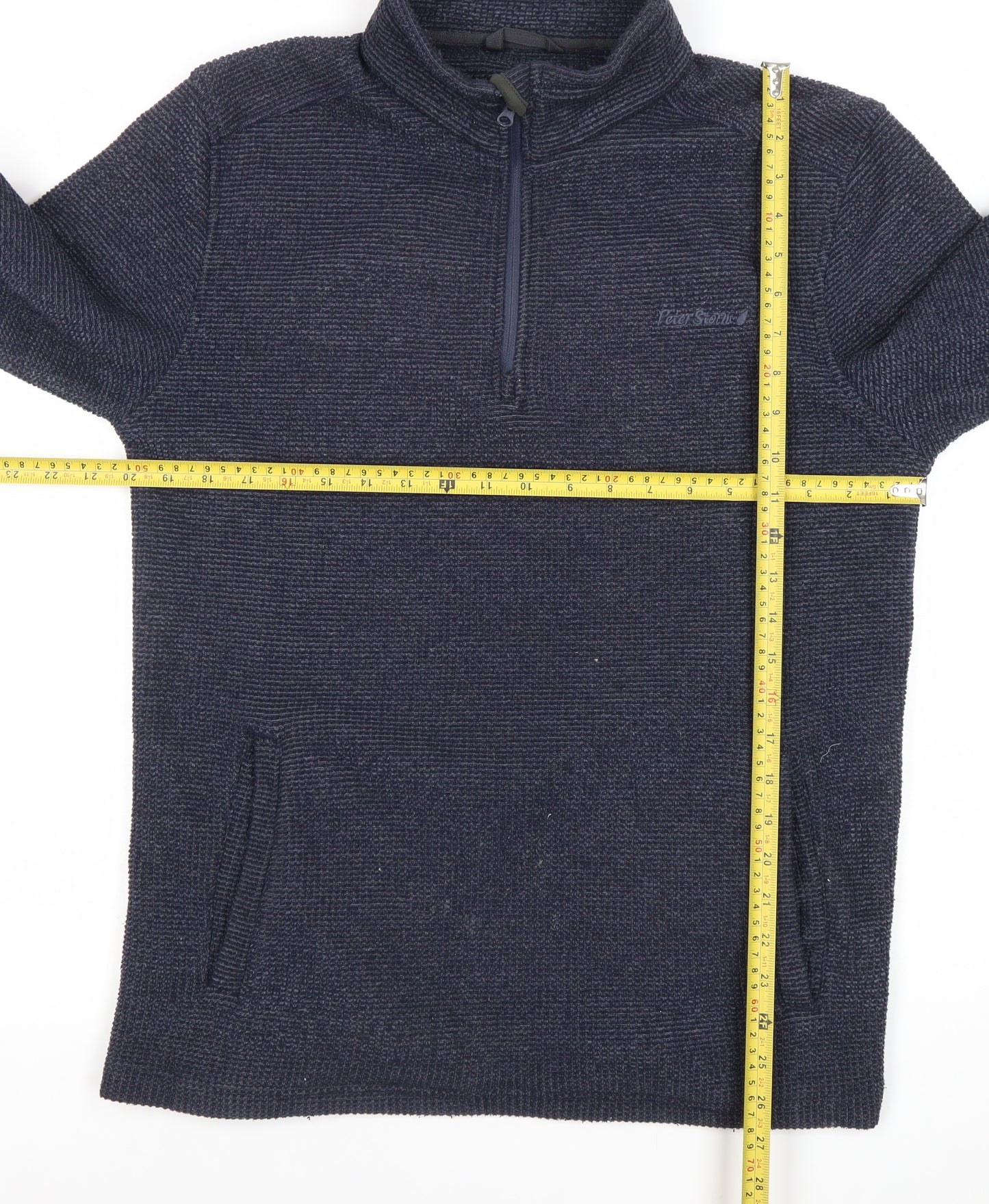 Peter Storm Unisex Blue Small Pullover 1/2 Zip Sweatshirt