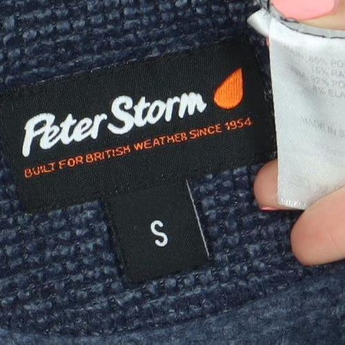 Peter Storm Unisex Blue Small Pullover 1/2 Zip Sweatshirt