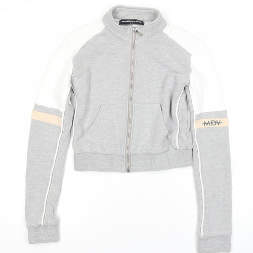 Manière De Voir Women’s Grey Full Zip Sweatshirt Size 10