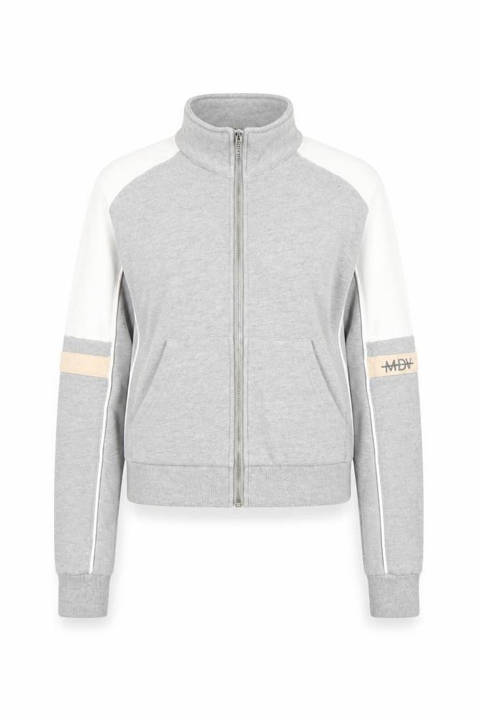 Front view of Manière De Voir Women’s Grey Full Zip Sweatshirt, size UK 10
