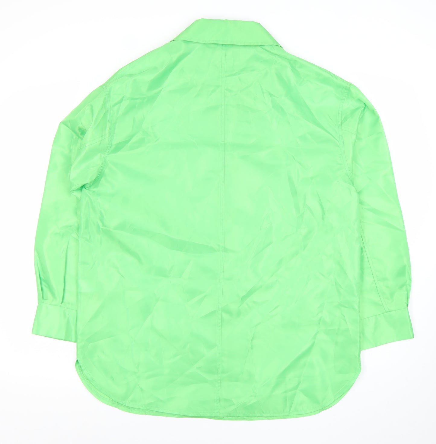 ASOS Design Womens Green Size 8 Basic Polyester Button Jacket