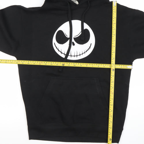 Club Classic Mens Black Pullover Hoodie S Jack Skellington Graphic Print