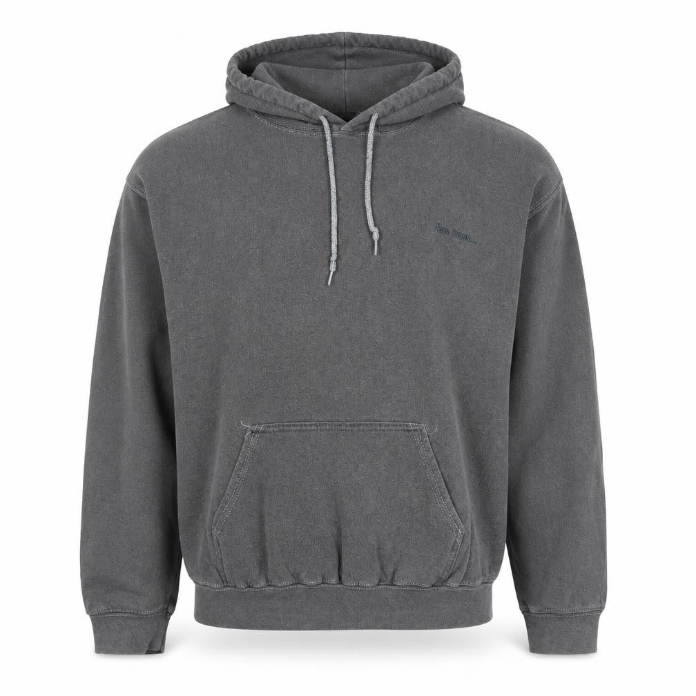 Front view of Its' Trans men’s grey pullover hoodie l hooded sweatshirt
